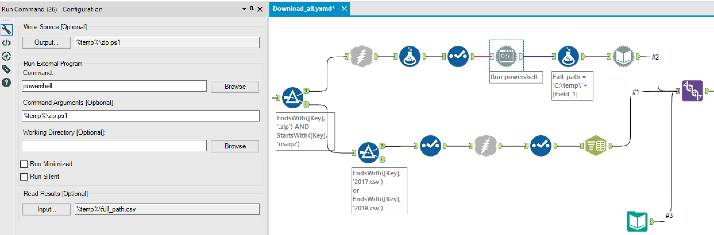 Solved: Run a batch file from Run Command tool - Alteryx Community